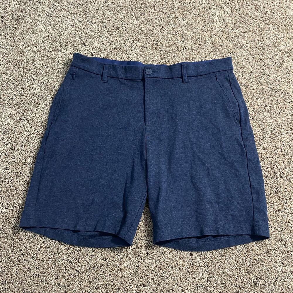 Mizzen‎ Main Shorts Mens 38 Performance Stretch Golf Casual Lightweight Zip
